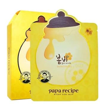 春雨Papa recipe 黄色经典蜂蜜补水面膜 10片/盒