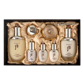 韩国Whoo后 天气丹补水保湿提拉紧致水乳护肤套盒 150ml+110ml+25ml*3