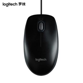 罗技/Logitech 全尺寸有线鼠标 B100