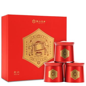 徽六 茶叶 绿茶 六安瓜片 红六礼盒 240g