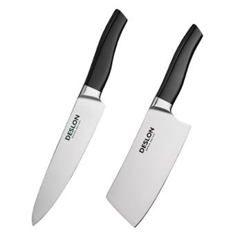 德世朗 威斯特30Cr13不锈钢刀具两件套 菜刀+厨师刀 FS-TZ006-2