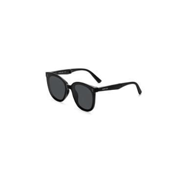 海俪恩 防紫外线防晒太阳眼镜NZ001P01全色灰+半光哑黑框