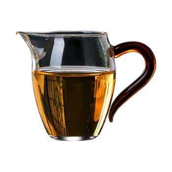 企鹅公道杯喝水杯耐热玻璃杯加厚透明杯杯子高级颜值杯