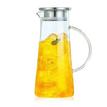 宜周 耐热玻璃冷水壶 防爆大容量凉水果汁壶1500ML