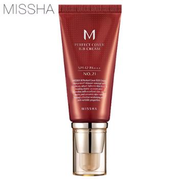 韩国 Missha谜尚 大红BB霜亮白色21号50ml