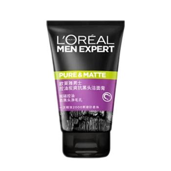 欧莱雅/L’OREAL 控油炭爽抗黑头洁面膏 100ml
