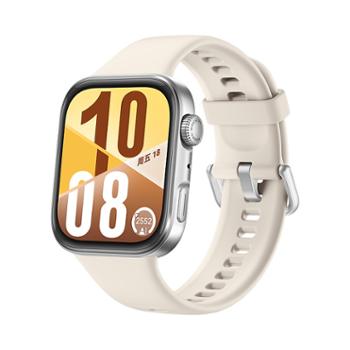 华为 HUAWEI WATCH FIT 4 悦动白氟橡胶表带 华为运动智能手表超轻薄大屏潮流运动