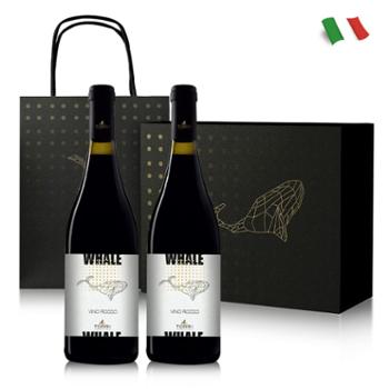 Torri 多利 意大利进口 鲸鱼干红葡萄酒 750ml *2 礼盒
