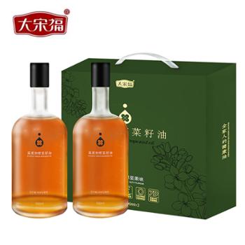 大宋福 高原初榨菜籽油7D 500ml*2瓶/礼盒装