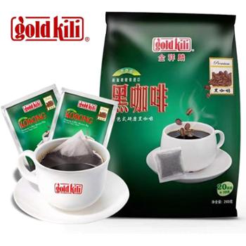 金祥麟 新加坡进口研磨式袋泡黑咖啡 200g（10g*20包）/袋