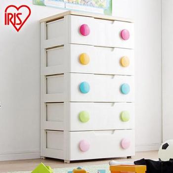 爱丽思IRIS抽屉式收纳柜环保塑料彩色扣储物柜整理柜简易宝宝衣柜HG-555
