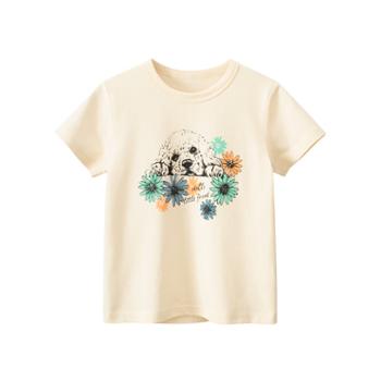 馨霓雅 女童纯棉卡通短袖薄款T恤 系列1