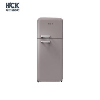 哈士奇/HCK 双门复古冰箱 侘寂风 变频风冷无霜一级能效 237升 BCD-253RAS 哑光暖灰