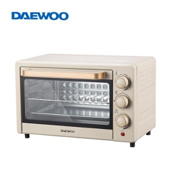 大宇DAEWOO 电烤箱 升级版 榛果棕 20L家用多功能烘焙蛋糕烤箱 DY-KX1801