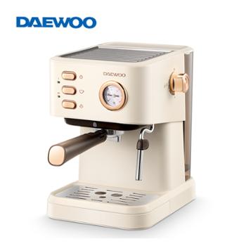 大宇DAEWOO 咖啡机家用办公室意式打奶泡小型压力咖啡机 DYKF-1233