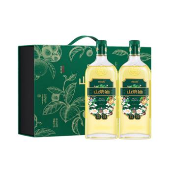 得尔乐  有机油茶籽油低温压榨一级食用油 1L*2瓶