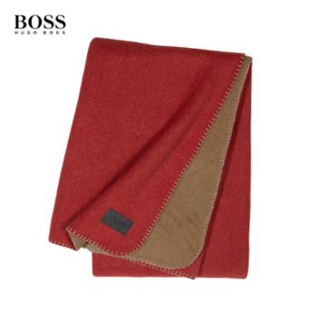 BOSS HUGO BOSS 靠垫家居毯火山红2件套 100×140cm HBKD-006