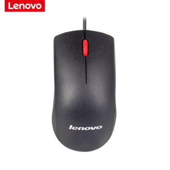 联想/lenovo有线鼠标USB光电鼠标通用家用办公鼠标