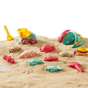 babycare沙滩铲子花洒挖沙桶套装玩雪洗澡玩水工具BC2112003-1