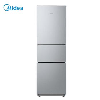美的冰箱235升三开门小型冰箱变频节能省电无霜净味 BCD-235WTPM(E)（二级能效）