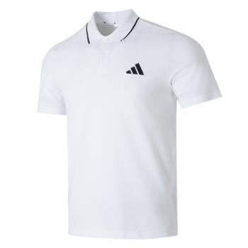 阿迪达斯 adidas 男子运动休闲短袖POLO衫T恤 JE9020