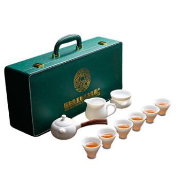 小茶犊 羊脂玉瓷 10头素烧 哑光面 侧把壶 茶具