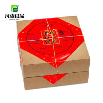 凡森食品/FANSEN FOOD 私人定制纯手工月饼礼盒 600g/盒 共6块