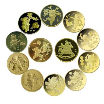 中国金币 2003-2014年十二生肖流通纪念币大全套