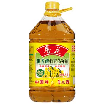 鲁花低芥酸特香菜籽油5L