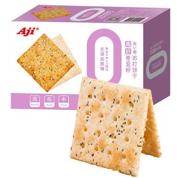 Aji 高纤苏打饼干 口味随机（高纤藜麦／高纤奇亚籽） 245g×3盒