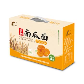 麦艺园 富硒南瓜面 3kg 手工挂面