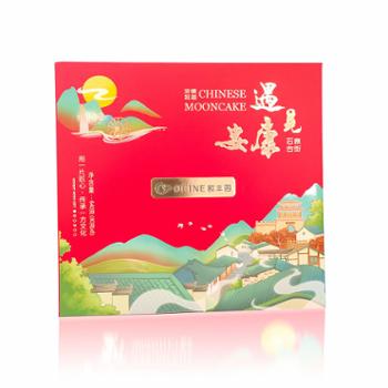 欧丰园 中秋月饼浓情祝福 石泉古街640g礼盒
