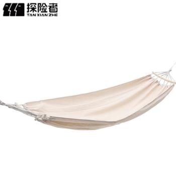 探险者 户外休闲单人帆布加厚吊床送绑绳野营秋千