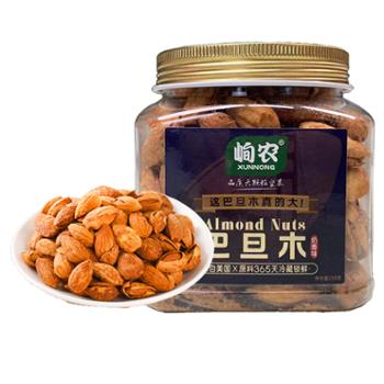 峋农 河南固始 仁悦臻品巴旦木 238g*4罐 坚果零食美食