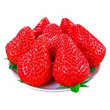 大孤山 丹东九九红颜草莓 净重1.8斤/箱 单果20-30g