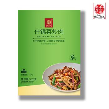 林结巴 什锦菜炒肉 220g*2盒 加热即食木耳蕨菜猪肉