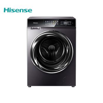 海信/Hisense 滚筒洗衣机全自动 10公斤直驱变频洗烘干 实景交互彩屏 熨烫除菌 HD100DC14DI