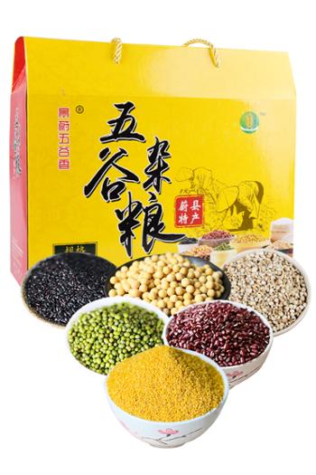 景蔚五谷香 五谷杂粮礼盒装粗粮（黄） 350gx6袋