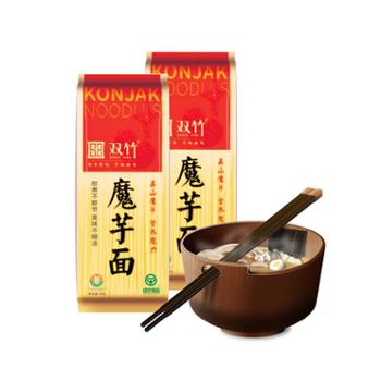 双竹 竹溪 高山魔芋面条绿色食品挂面 600g*2袋