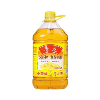 鲁花 食用油 5S 压榨一级 花生油 5L