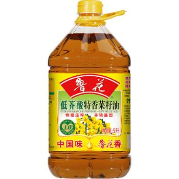 鲁花 食用油 低芥酸特香菜籽油 5L