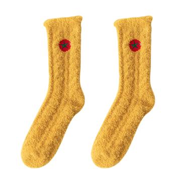 Asrla 珊瑚绒袜子 保暖 睡眠袜 7色可选 3双装 X301