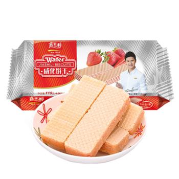 嘉士利 威化夹心饼干 草莓味 115g*2