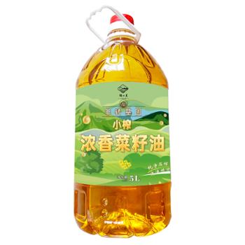 鲤小美 小榨浓香菜籽油 5L