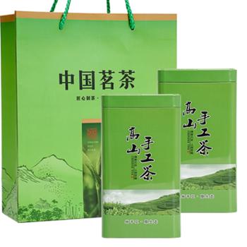 东江物语安远县手工绿茶礼盒200g*2罐