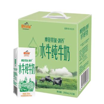 摩拉菲尔 清养水牛纯牛奶 250ml*12盒