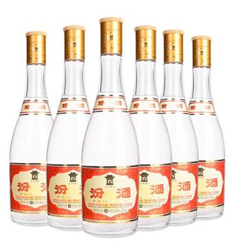 汾酒 光瓶 黄盖玻汾 清香型白酒 53度 475ml*6瓶