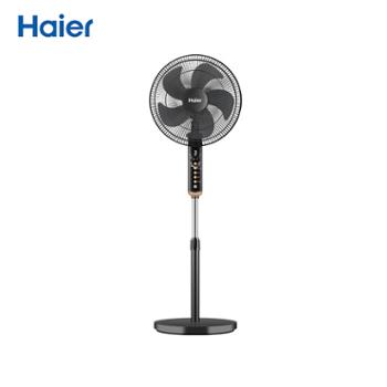 海尔/Haier 落地扇家用音轻风扇五叶摇头可升降定时电扇 HFS-Y3511B 遥控款