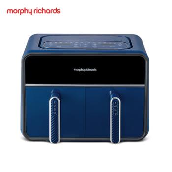 摩飞Morphy richards 多功能空气炸锅 独立双锅可视电烤箱8L MR8100