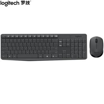 罗技/Logitech 无线键盘鼠标套装 MK235 全尺寸带无线2.4G接收器